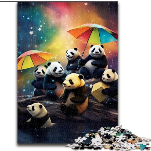 1000-teiliges Puzzle für Erwachsene, Tier-Panda-Puzzle aus Pappe, ideales Weihnachts- oder Geburtstagsgeschenk, Partyspiel-Spielzeug, 1000 Teile(26x38cm) von XHAXING
