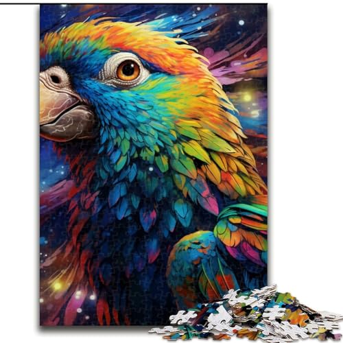 1000-teiliges Puzzle für Erwachsene, Tiere, Vögel, Papageien, Puzzle aus Holz, für Geburtstag, Urlaub, Weihnachten, 1000 Stück(50x75cm) von XHAXING