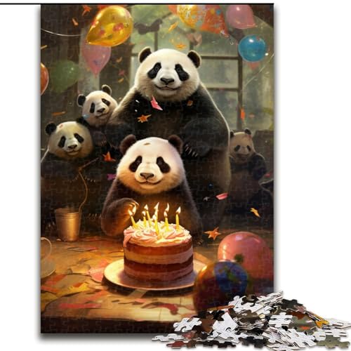 1000-teiliges Puzzle für Erwachsene, Tierparty-Puzzle aus Pappe, hochschwieriges Denkspiel für Teenager, 1000 Teile(26x38cm) von XHAXING