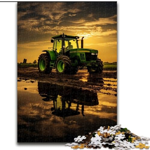 1000-teiliges Puzzle für Erwachsene, Traktor-Anbaugeräte-Puzzle aus Holz, anspruchsvolles DIY-Denkspiel, interaktives Familienspiel, 1000 Teile(50x75cm) von XHAXING