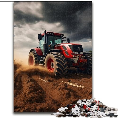 1000-teiliges Puzzle für Erwachsene, Traktor-Puzzle aus Holz, Spielzeug, Geschenk, pädagogisches, intellektuelles, entspannendes Familienspiel, 1000 Teile(50x75cm) von XHAXING