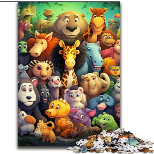 1000-teiliges Puzzle für Erwachsene, afrikanische Tiere, Puzzle aus Holz, Denkspiel, interaktives Familienspiel, geeignet für Kinder ab 14 Jahren, 1000 Teile(50x75cm) von XHAXING