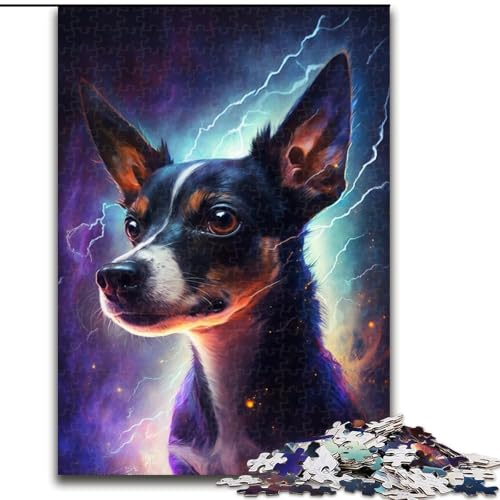 1000-teiliges Puzzle für Erwachsene, buntes Blitzhund-Puzzle aus Pappe, Denkspiel, interaktives Familienspiel, geeignet für Kinder ab 14 Jahren, 1000 Teile(26x38cm) von XHAXING