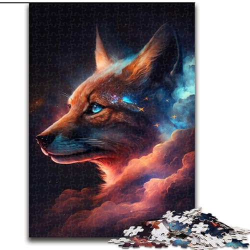 1000-teiliges Puzzle für Erwachsene, buntes Fuchs-Puzzle aus Pappe, ideales Weihnachts- oder Geburtstagsgeschenk, Partyspiel-Spielzeug, 1000 Teile(26x38cm) von XHAXING