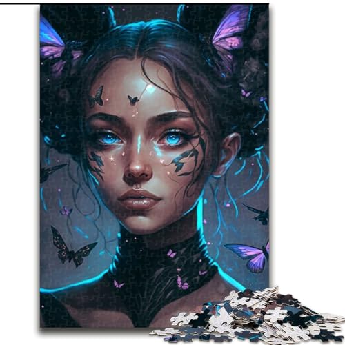 1000-teiliges Puzzle für Erwachsene, charmantes Mädchen-Puzzle aus Pappe, schwieriges Denkspiel für Teenager, 1000 Teile(26x38cm) von XHAXING