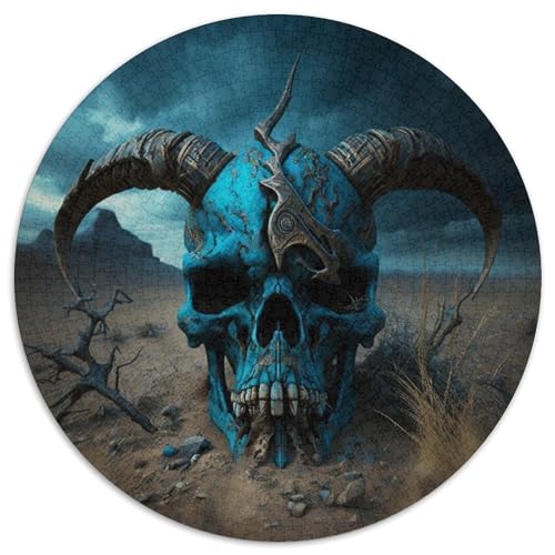 1000-teiliges Puzzle für Erwachsene, schöner Totenkopf, 1000-teiliges Puzzle, anspruchsvolles Denkspiel für Teenager, perfekt als Heimdekoration oder Geschenk (Größe 67,5 x 67,5 cm) von XHAXING