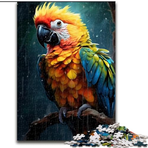 1000-teiliges Puzzle für Erwachsene, schönes Papageien-Puzzle aus Pappe, Spielzeug, Geschenk, lehrreich, intellektuell, entspannend, lustiges Familienspiel, 1000 Teile(26x38cm) von XHAXING