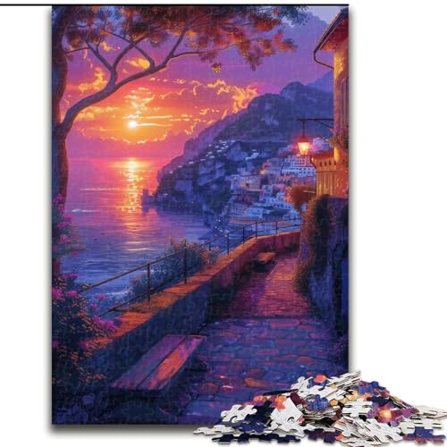 1000-teiliges Puzzle für Erwachsene,Landschaftspuzzle im japanischen Stil,aus Pappe,anspruchsvolles Denkspiel für Teenager,unterhaltsames interaktives Spiel für die ganze Familie,1000 Teile(26x38cm) von XHAXING