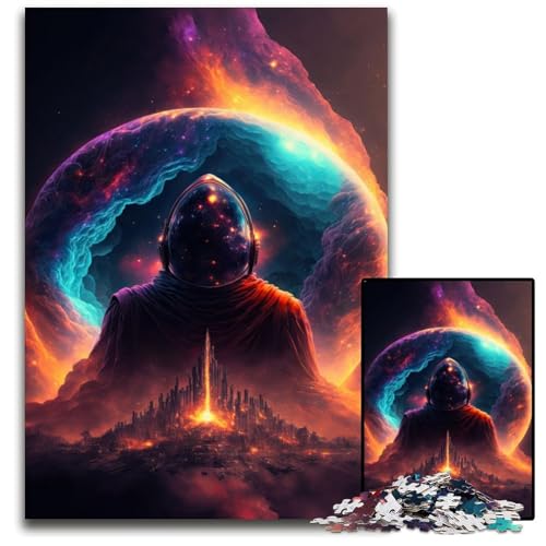 1000-teiliges Puzzle für Erwachsene „Der Aufseher“, Holzpuzzle für Erwachsene und Teenager, Spieleabend mit der Familie, anspruchsvolle Geschenkidee, 50x75cm von XHAXING