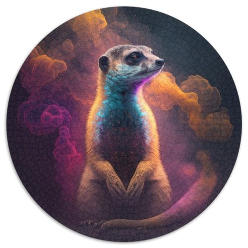 1000-teiliges Puzzle für Erwachsene „Erdmännchen-Nebel“ aus Pappe, Aktivität für zu Hause für Feiertage, Geburtstage und Spieleabende mit der Familie (Größe 67,5 x 67,5 cm) von XHAXING