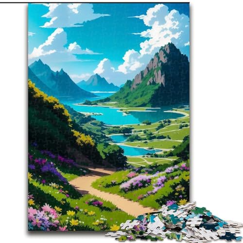 1000-teiliges Puzzle für Erwachsene im japanischen Stil. Aus Pappe, als Geschenk für Geburtstage, Feiertage, Weihnachten und Halloween. 1000 Teile(26x38cm) von XHAXING