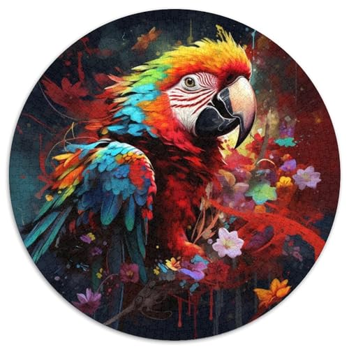 1000-teiliges Puzzle für Erwachsene mit Papagei, Papppuzzle, Heimaktivität für Feiertage, Geburtstage und Familienspieleabende (Größe 67,5 x 67,5 cm) von XHAXING
