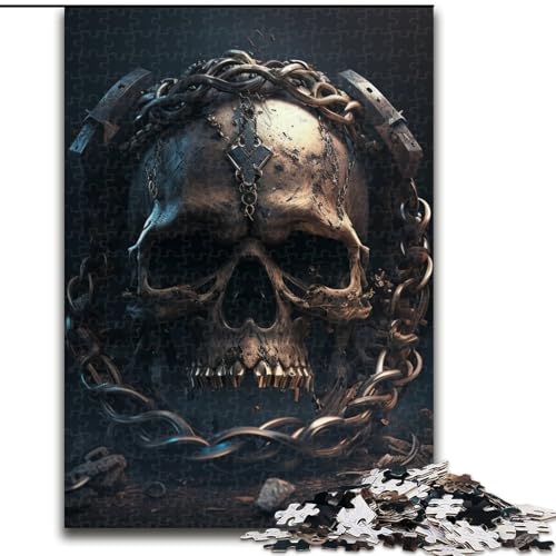1000-teiliges Puzzle für Erwachsene. Wunderschönes Totenkopf-Puzzle aus Pappe, für Teenager und Jugendliche, ideales Geburtstags 1000 Teile(26x38cm) von XHAXING
