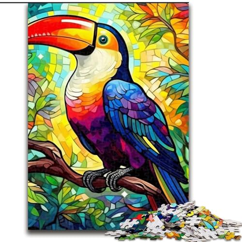 1000-teiliges Puzzle mit Tier-Tukanen. Aus Pappe, mit interaktivem Familienspiel, Kinder ab 14 Jahren. 1000 Teile(26x38cm) von XHAXING