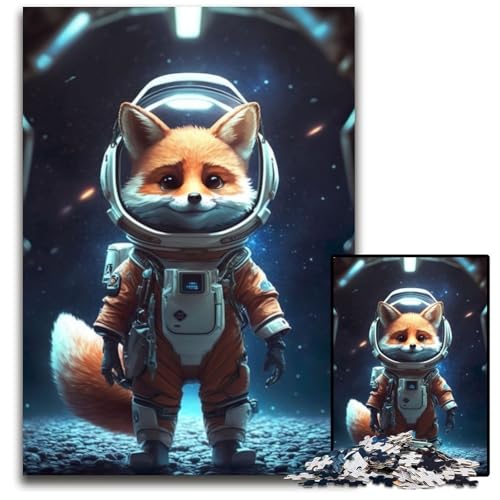 Astronaut Space Fox 1000-teiliges Puzzle, Puzzles für Erwachsene, Heimaktivität für Feiertage, Geburtstage und Familienspieleabende, 26x38cm Astronaut Space Fox 1000-teiliges Puzzle, Puzzles für Erwachsene, Heimaktivität für Feiertage, Geburtstage und Familienspieleabende, 26x38cm von XHAXING