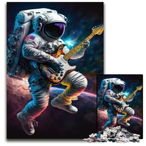 Astronaut spielt Gitarre, 1000-teiliges Puzzle für Erwachsene, anspruchsvolles DIY-Denkspiel, perfektes Familienspiel oder dekoratives Geschenk, 50x75cm Astronaut spielt Gitarre, 1000-teiliges Puzzle für Erwachsene, anspruchsvolles DIY-Denkspiel, perfektes Familienspiel oder dekoratives Geschenk, 50x75cm von XHAXING