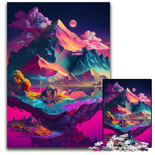 Buntes Stone Mountain-Puzzle mit 1000 Teilen für Erwachsene. Schwierige Puzzles für Erwachsene. Spaß bei Aktivitäten zu Hause, Geburtstagsgeschenk, Reisegeschenk. 26x38cm Buntes Stone Mountain-Puzzle mit 1000 Teilen für Erwachsene. Schwierige Puzzles für Erwachsene. Spaß bei Aktivitäten zu Hause, Geburtstagsgeschenk, Reisegeschenk. 26x38cm von XHAXING
