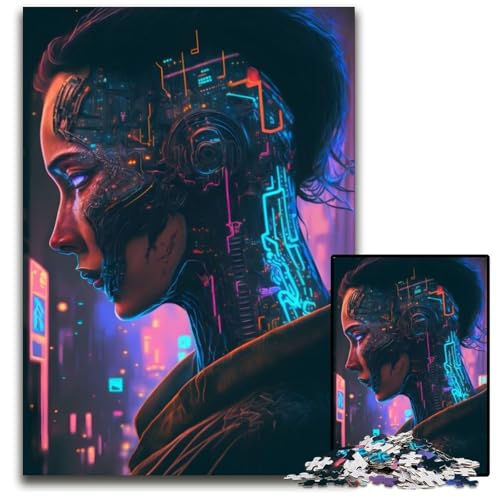 Cyborg 1000-teiliges Puzzle, DIY-Dekoration, Gehirn-Herausforderung, für Erwachsene, Familie, 26x38cm Cyborg 1000-teiliges Puzzle, DIY-Dekoration, Gehirn-Herausforderung, für Erwachsene, Familie, 26x38cm von XHAXING