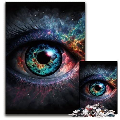 Die Kunst des Auges, 1000-teiliges Puzzle für Erwachsene, schwierige Rätsel für Erwachsene, anspruchsvolles Denkspiel für Teenager, Spaß für den Familienspieleabend, 26x38cm Die Kunst des Auges, 1000-teiliges Puzzle für Erwachsene, schwierige Rätsel für Erwachsene, anspruchsvolles Denkspiel für Teenager, Spaß für den Familienspieleabend, 26x38cm von XHAXING