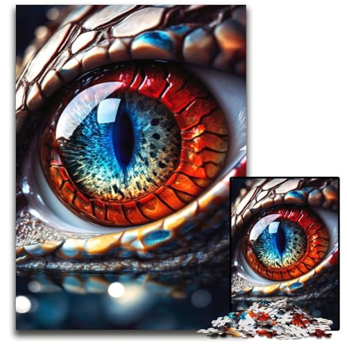 Drachenauge Rot und Blau 1000-teiliges Puzzle Holzpuzzle DIY-Dekoration, Gehirn-Herausforderung, für Erwachsene, Familie, 50x75CM/1968x2952inch Drachenauge Rot und Blau 1000-teiliges Puzzle Holzpuzzle DIY-Dekoration, Gehirn-Herausforderung, für Erwachsene, Familie, 50x75CM/1968x2952inch von XHAXING
