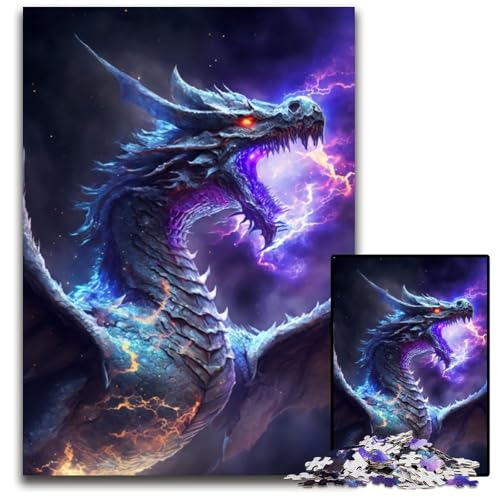 Drachenherrscher der Galaxis Puzzle 1000 Teile für Erwachsene Schwierige Puzzles für Erwachsene Herausforderndes Denkspiel - Entspannendes Spielzeug für Teenager 26X38CM/10.23x14.96inch Drachenherrscher der Galaxis Puzzle 1000 Teile für Erwachsene Schwierige Puzzles für Erwachsene Herausforderndes Denkspiel - Entspannendes Spielzeug für Teenager 26X38CM/10.23x14.96inch von XHAXING