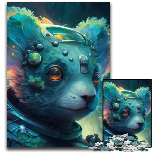 Fantastische Koala-Puzzles für 1000 Teile, Holzpuzzles, anspruchsvolles DIY-Denkspiel, perfektes Familienspiel oder dekoratives Geschenk, 50x75cm von XHAXING