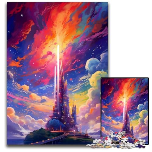 Fantasy Castle The Island 1000-Teile-Puzzle für Erwachsene, Puzzle, ideal für Familienspaß, Entspannung, 50x75cm Fantasy Castle The Island 1000-Teile-Puzzle für Erwachsene, Puzzle, ideal für Familienspaß, Entspannung, 50x75cm von XHAXING