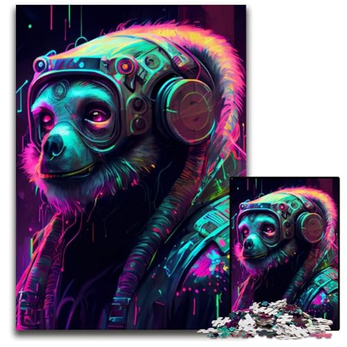 Faultier-Puzzle für Erwachsene, 1000 Teile, anspruchsvolles DIY-Denkspiel, perfektes Familienspiel oder dekoratives Geschenk, 26x38cm von XHAXING