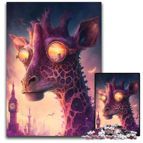Giraffe14 1000-teiliges Puzzle für Erwachsene, anspruchsvolles DIY-Denkspiel, perfektes Familienspiel oder dekoratives Geschenk, 26x38cm Giraffe14 1000-teiliges Puzzle für Erwachsene, anspruchsvolles DIY-Denkspiel, perfektes Familienspiel oder dekoratives Geschenk, 26x38cm von XHAXING