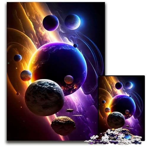 Himmlische Traumlandschaft Puzzles 1000 Teile für Erwachsene Schwierige Puzzles für Erwachsene Herausforderndes Denkspiel - Entspannendes Spielzeug für Teenager 50x75CM/19.68x29.52inch von XHAXING