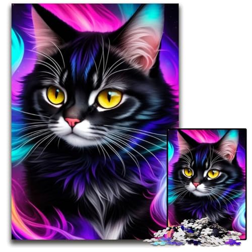 Hübsches Katzenporträt-Puzzle 1000 Teile für Erwachsene Schwierige Puzzles für Erwachsene Herausforderndes Denkspiel - Entspannendes Spielzeug für Teenager 26X38CM/10.23x14.96inch Hübsches Katzenporträt-Puzzle 1000 Teile für Erwachsene Schwierige Puzzles für Erwachsene Herausforderndes Denkspiel - Entspannendes Spielzeug für Teenager 26X38CM/10.23x14.96inch von XHAXING