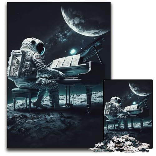Klavier im Weltraum, 1000-teiliges Puzzle, Holzpuzzle, DIY-Dekoration, Denksportaufgabe, für Erwachsene, Familie, 50x75cm Klavier im Weltraum, 1000-teiliges Puzzle, Holzpuzzle, DIY-Dekoration, Denksportaufgabe, für Erwachsene, Familie, 50x75cm von XHAXING