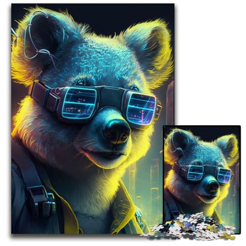 Koala-Puzzle, 1000 Teile, für Erwachsene, schwierige Puzzles für Erwachsene, Spaß bei Heimaktivitäten, Geburtstagsgeschenk, Reisegeschenk, 26x38cm Koala-Puzzle, 1000 Teile, für Erwachsene, schwierige Puzzles für Erwachsene, Spaß bei Heimaktivitäten, Geburtstagsgeschenk, Reisegeschenk, 26x38cm von XHAXING