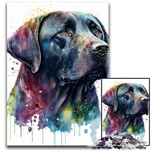 Labrador-Puzzles 1000 Teile für Erwachsene Schwierige Puzzles für Erwachsene Herausforderndes Denkspiel - Entspannendes Spielzeug für Teenager 50x75CM/19.68x29.52inch von XHAXING