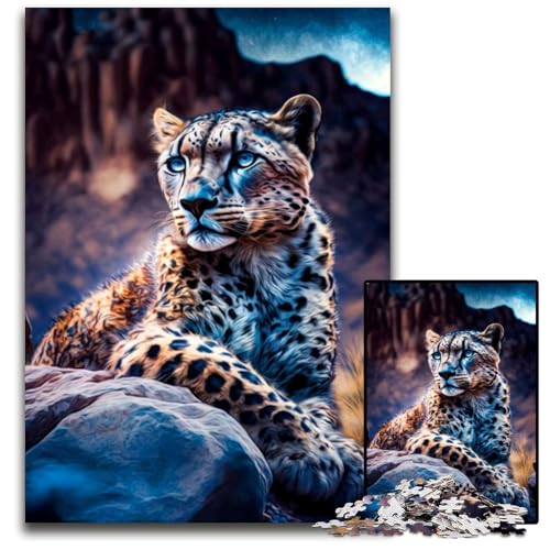 Leopard 1000-teiliges Puzzle für Erwachsene, Puzzles für Erwachsene, Gehirn-Herausforderung, Geschenk, pädagogische Aktivität für Teenager, 26x38cm Leopard 1000-teiliges Puzzle für Erwachsene, Puzzles für Erwachsene, Gehirn-Herausforderung, Geschenk, pädagogische Aktivität für Teenager, 26x38cm von XHAXING