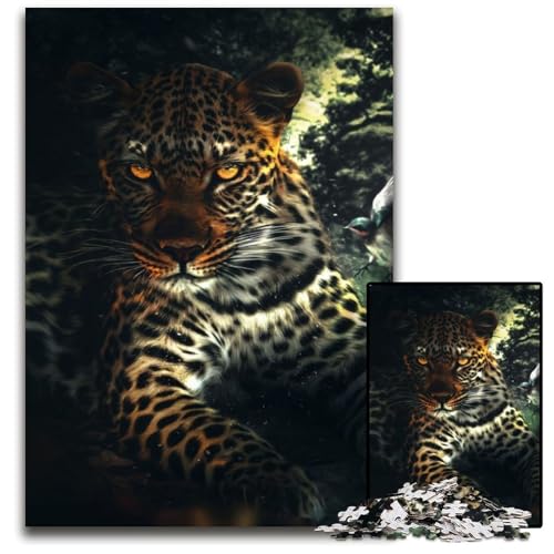 Leopard und der Vogel, 1000-teiliges Puzzle für Erwachsene, schwierige Rätsel für Erwachsene, anspruchsvolles Denkspiel für Teenager, Spaß für den Familienspielabend, 26 x 38 cm Leopard und der Vogel, 1000-teiliges Puzzle für Erwachsene, schwierige Rätsel für Erwachsene, anspruchsvolles Denkspiel für Teenager, Spaß für den Familienspielabend, 26 x 38 cm von XHAXING