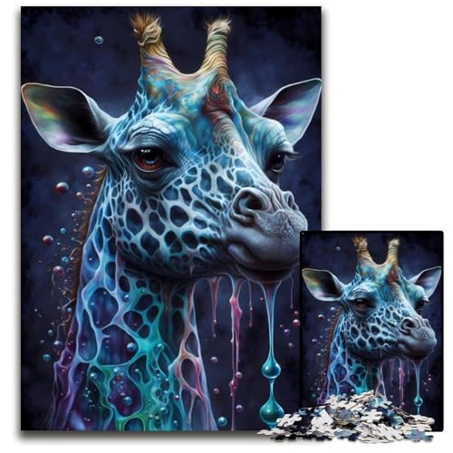 Liebenswerte Giraffen-Puzzles für 1000 Teile aus Pappe, anspruchsvolles DIY-Denkspiel, perfektes Familienspiel oder dekoratives Geschenk, 26x38cm Liebenswerte Giraffen-Puzzles für 1000 Teile aus Pappe, anspruchsvolles DIY-Denkspiel, perfektes Familienspiel oder dekoratives Geschenk, 26x38cm von XHAXING