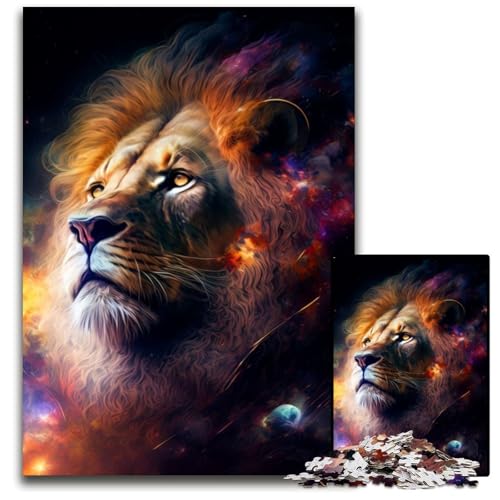 Löwe 1000-teiliges Puzzle für Erwachsene, anspruchsvolles DIY-Denkspiel, perfektes Familienspiel oder dekoratives Geschenk, 50x75cm Löwe 1000-teiliges Puzzle für Erwachsene, anspruchsvolles DIY-Denkspiel, perfektes Familienspiel oder dekoratives Geschenk, 50x75cm von XHAXING