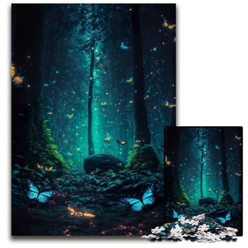 Lumi Butterflies Puzzles für 1000 Teile aus Holz, anspruchsvolles DIY-Denkspiel, perfektes Familienspiel oder dekoratives Geschenk, 50x75cm Lumi Butterflies Puzzles für 1000 Teile aus Holz, anspruchsvolles DIY-Denkspiel, perfektes Familienspiel oder dekoratives Geschenk, 50x75cm von XHAXING