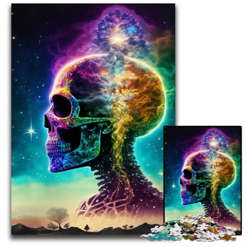 Mind Blown Puzzles 1000 Teile für Erwachsene Schwierige Puzzles für Erwachsene Herausforderndes Denkspiel - Entspannendes Spielzeug für Teenager 50x75CM/1968x2952inch von XHAXING