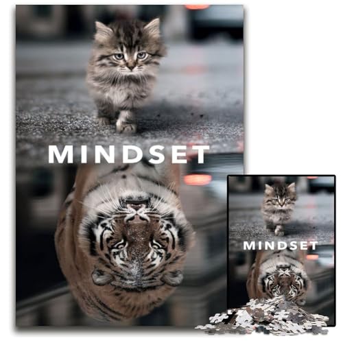 Mindset-Motivationsrätsel für 1000-teilige Holzpuzzles, anspruchsvolles DIY-Denkspiel, perfektes Familienspiel oder dekoratives Geschenk, 50x75cm Mindset-Motivationsrätsel für 1000-teilige Holzpuzzles, anspruchsvolles DIY-Denkspiel, perfektes Familienspiel oder dekoratives Geschenk, 50x75cm von XHAXING