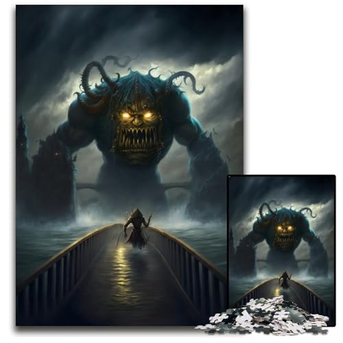 Monster Invasion Puzzles 1000 Teile für Erwachsene Schwierige Puzzles für Erwachsene Herausforderndes Denkspiel - Entspannendes Spielzeug für Teenager 26X38CM/10.23x14.96inch Monster Invasion Puzzles 1000 Teile für Erwachsene Schwierige Puzzles für Erwachsene Herausforderndes Denkspiel - Entspannendes Spielzeug für Teenager 26X38CM/10.23x14.96inch von XHAXING