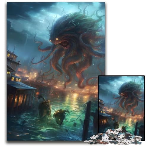 Monster Rise 1000-Teile-Puzzle für Erwachsene, Papppuzzle, Entspannung und Herausforderung, farbenfrohe Heimdekoration, Freunde, 26x38cm Monster Rise 1000-Teile-Puzzle für Erwachsene, Papppuzzle, Entspannung und Herausforderung, farbenfrohe Heimdekoration, Freunde, 26x38cm von XHAXING