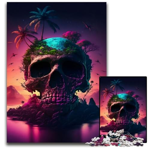 Mystischer Insel-Sonnenuntergang, 1000-teiliges Puzzle, Papp-Puzzle, DIY-Dekoration, Denksportaufgabe, für Erwachsene, Familie, 26x38cm Mystischer Insel-Sonnenuntergang, 1000-teiliges Puzzle, Papp-Puzzle, DIY-Dekoration, Denksportaufgabe, für Erwachsene, Familie, 26x38cm von XHAXING
