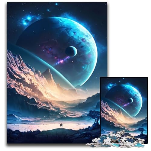 Planetary Paradise Puzzles für 1000 Teile, Holzpuzzles, anspruchsvolles DIY-Denkspiel, perfektes Familienspiel oder dekoratives Geschenk, 50x75cm Planetary Paradise Puzzles für 1000 Teile, Holzpuzzles, anspruchsvolles DIY-Denkspiel, perfektes Familienspiel oder dekoratives Geschenk, 50x75cm von XHAXING
