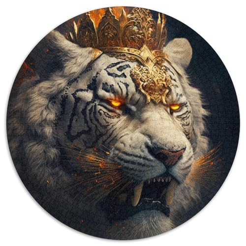 Puzzle 1000 Teile, Art Tigers, Unmögliches Puzzle für Erwachsene, für Teenager und Familienspaß, (67,5 x 67,5 cm) von XHAXING
