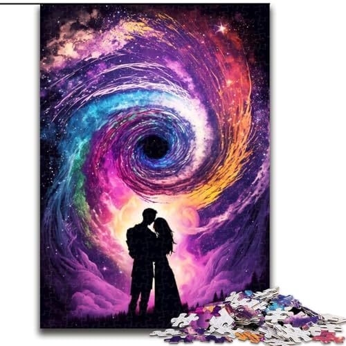 Puzzle 1000 Teile, Black Hole Romance Puzzles aus Holz, anspruchsvolles Denkspiel für Teenager, unterhaltsames interaktives Spiel für die ganze Familie, 1000 Teile(50x75cm) von XHAXING