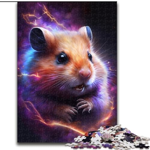 Puzzle 1000 Teile, Buntes Hamster-Puzzle aus Pappe, anspruchsvolles Denkspiel für Teenager, unterhaltsames interaktives Spiel für die ganze Familie, 1000 Teile(26x38cm) von XHAXING