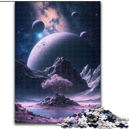 Puzzle 1000 Teile, Celestial Grove, Puzzle aus Holz, Weihnachten, Halloween, Ostern, Neujahr, 1000 Stück(50x75cm) von XHAXING