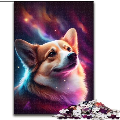 Puzzle 1000 Teile, Corgi-Puzzle aus Pappe, anspruchsvolles Denkspiel für Teenager, unterhaltsames interaktives Spiel für die ganze Familie, 1000 Teile(26x38cm) von XHAXING